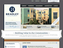Tablet Screenshot of bradleydevelopers.com
